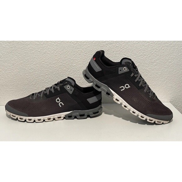 On Cloud Men Cloudflow Running Shoe Sz 9.5 Black Asphalt Sneaker 35.99238 W FLAW main image 12